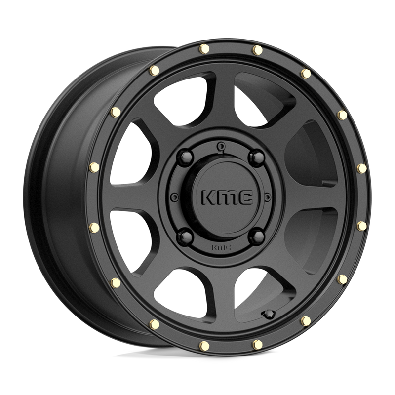 KMC Powersports - KS134 ADDICT 2 - Black - SATIN BLACK - 14" x 7", 38 Offset, 4x156 (Bolt Pattern), 132mm HUB