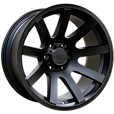 Envy Wheels - CRAZE - Black - SATIN BLACK - 20" x 10", -24 Offset, 6x135 (Bolt Pattern), 87.1mm HUB