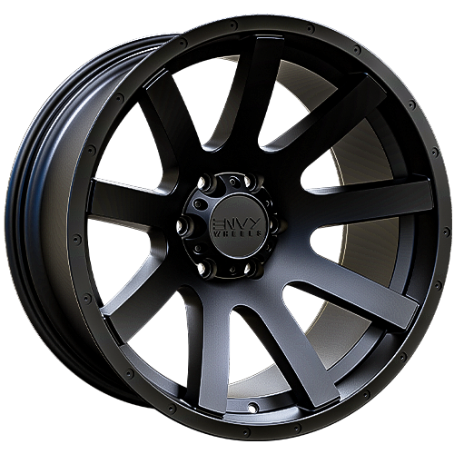 Envy Wheels - CRAZE - Black - SATIN BLACK - 20" x 10", -24 Offset, 6x135 (Bolt Pattern), 87.1mm HUB