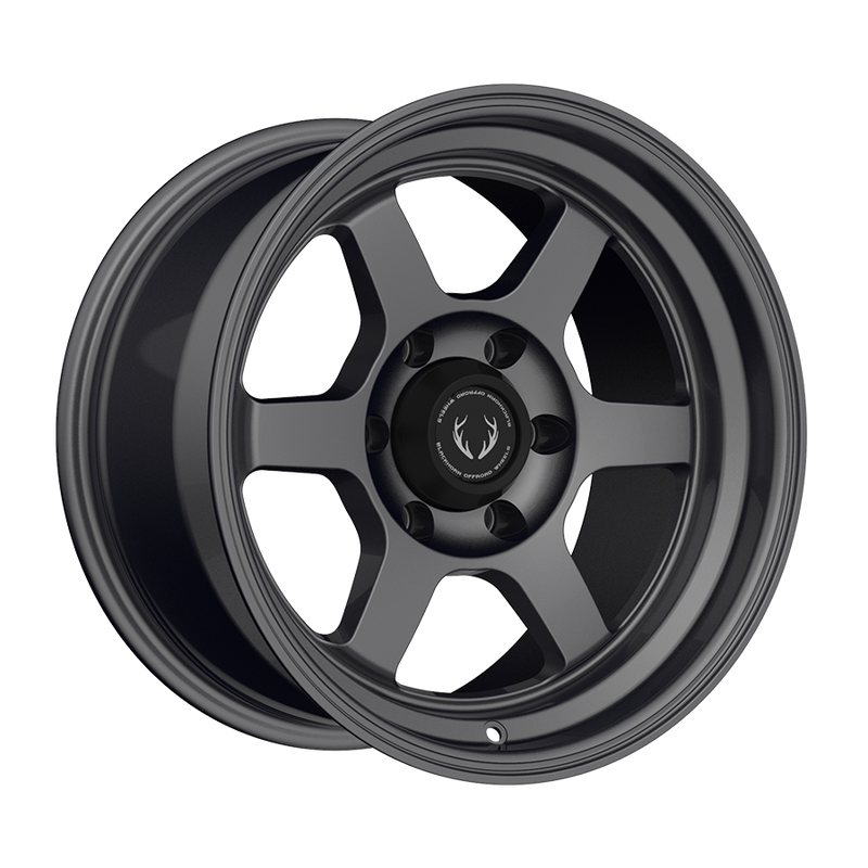 Blackhorn Offroad - BH01 - Gunmetal - Matt Gunmetal - 17" x 9", 12 Offset, 6x139.7 (Bolt Pattern), 106mm HUB