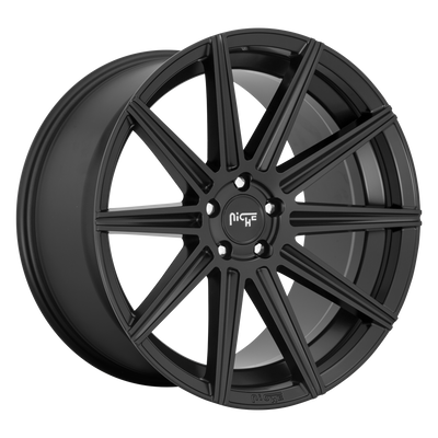 Niche - M242 TIFOSI - Gunmetal - MATTE BLACK - 20" x 10.5", 27 Offset, 5x112 (Bolt Pattern), 66.56mm HUB