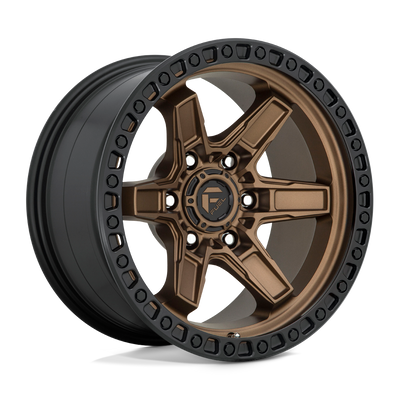 Fuel - D699 KICKER - Bronze - MATTE BRONZE BLACK BEAD RING - 17" x 9", -12 Offset, 6x135 (Bolt Pattern), 87.1mm HUB