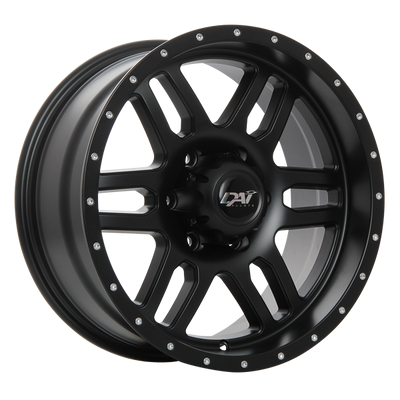 Dai Alloys - Storm - Black - Satin Black - 17" x 8", 10 Offset, 6x139.7 (Bolt Pattern), 108.1mm HUB