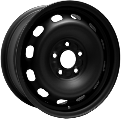 Envy Wheels - Steel Wheel - Black - FLAT BLACK - 16" x 6.5", 46 Offset, 5x112 (Bolt Pattern), 57.1mm HUB