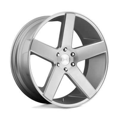 DUB - S218 BALLER - Silver - GLOSS SILVER BRUSHED - 22" x 9.5", 26 Offset, 5x139.7 (Bolt Pattern), 78.1mm HUB