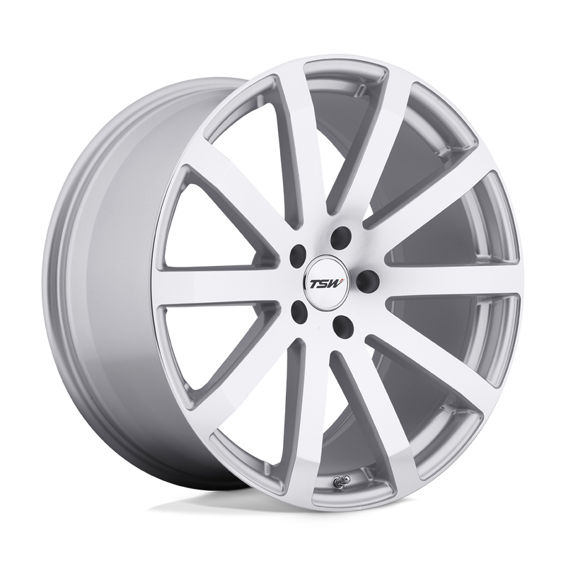 TSW Wheels - BROOKLANDS - Silver - Silver with Mirror-Cut Face - 18" x 8", 32 Offset, 5x112 (Bolt Pattern), 72.1mm HUB