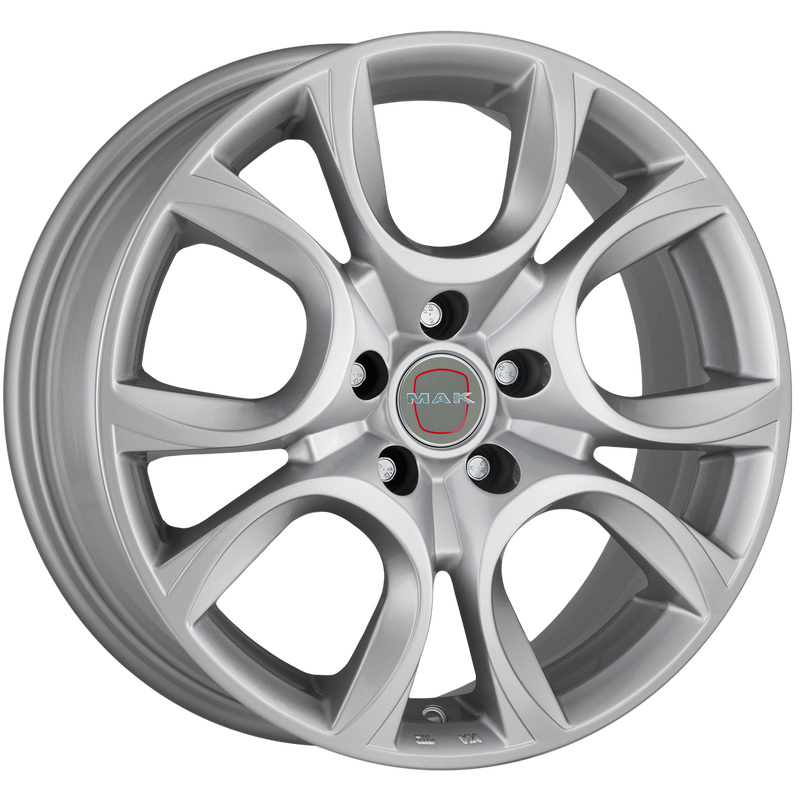 Mak Wheels - TORINO W - Silver - SILVER - 16" x 7", 41 Offset, 5x110 (Bolt Pattern), 65.1mm HUB