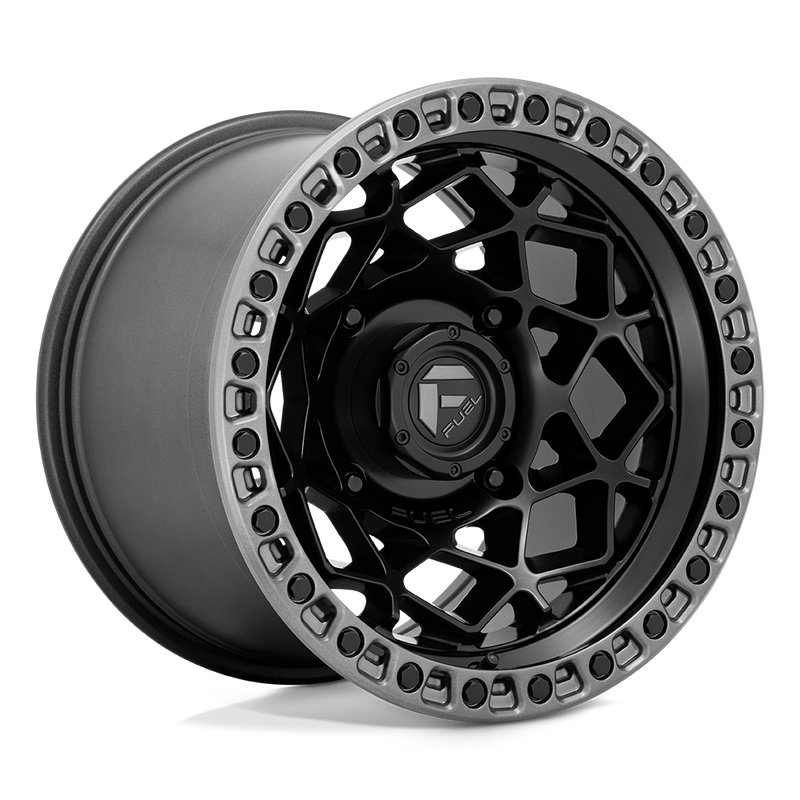 Fuel UTV - D783 UNIT UTV - Black - MATTE BLACK WITH GUNMETAL RING - 15" x 7", 10 Offset, 4x156 (Bolt Pattern), 132mm HUB