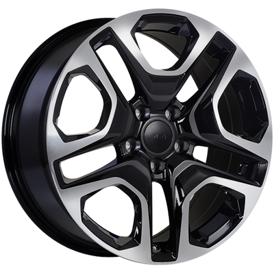 ART - Replica 178 - Black - Gloss Black - Machined Face - 18" x 8", 40 Offset, 5x114.3 (Bolt Pattern), 60.1mm HUB