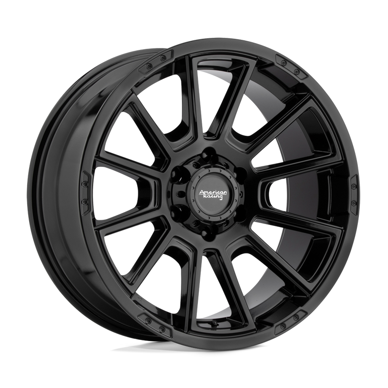 American Racing - AR933 INTAKE - Black - Gloss Black - 20" x 9", 0 Offset, 5x127 (Bolt Pattern), 78.1mm HUB