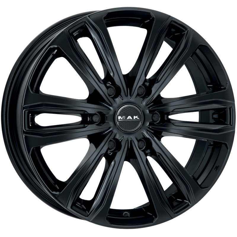 Mak Wheels - SAFARI6 - Black - GLOSS BLACK - 18" x 8", 30 Offset, 6x139.7 (Bolt Pattern), 100.1mm HUB