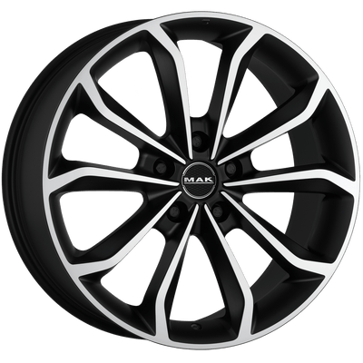 Mak Wheels - XENON - Black - ICE BLACK - 20" x 8.5", 35 Offset, 5x127 (Bolt Pattern), 71.6mm HUB