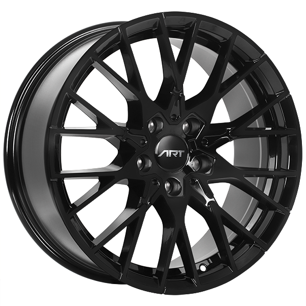 ART - Replica 166 - Black - Gloss Black - 18" x 8", 25 Offset, 5x112 (Bolt Pattern), 66.6mm HUB