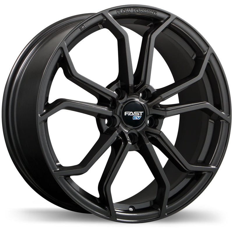 Fast Wheels - EV03 - Gunmetal - Gloss Gunmetal - 18" x 8", 40 Offset, 5x114.3 (Bolt Pattern), 70.6mm HUB