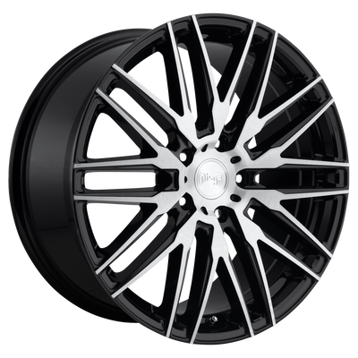 Niche - M165 ANZIO - Black - GLOSS BLACK BRUSHED - 22" x 9", 38 Offset, 5x114.3 (Bolt Pattern), 72.56mm HUB