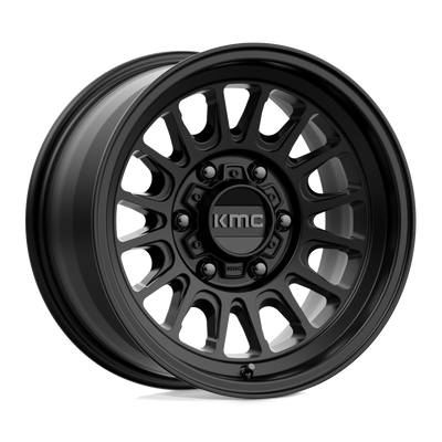 KMC Wheels - KM724 IMPACT OL - Black - SATIN BLACK - 17" x 9", -12 Offset, 5x127 (Bolt Pattern), 71.5mm HUB