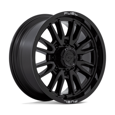 Fuel - D760 CLASH - Black - Gloss Black - 20" x 9", 20 Offset, 8x170 (Bolt Pattern), 125.1mm HUB