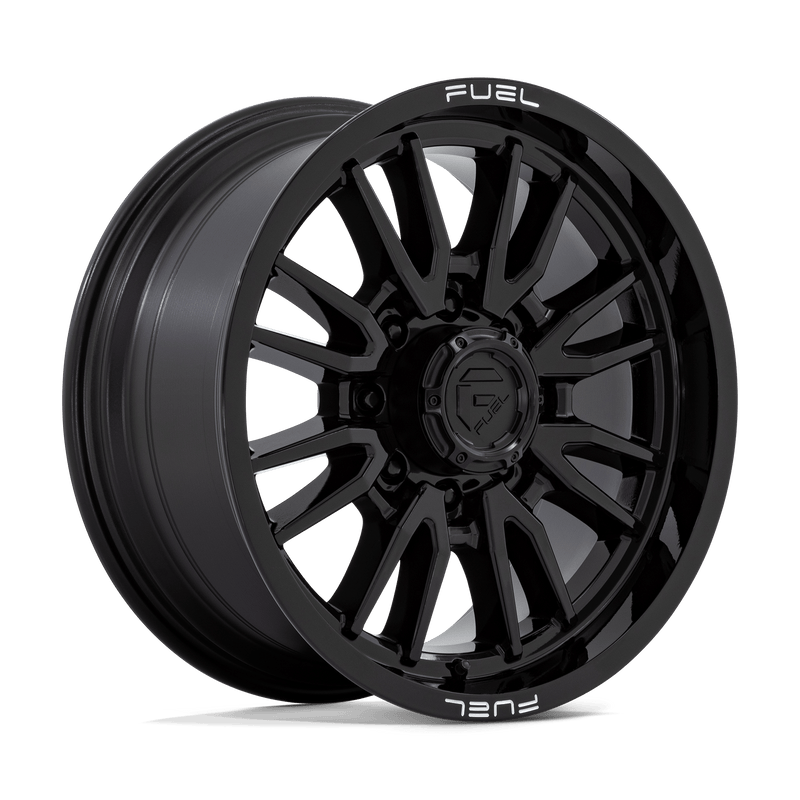 Fuel - D760 CLASH - Black - Gloss Black - 20" x 9", 20 Offset, 8x170 (Bolt Pattern), 125.1mm HUB