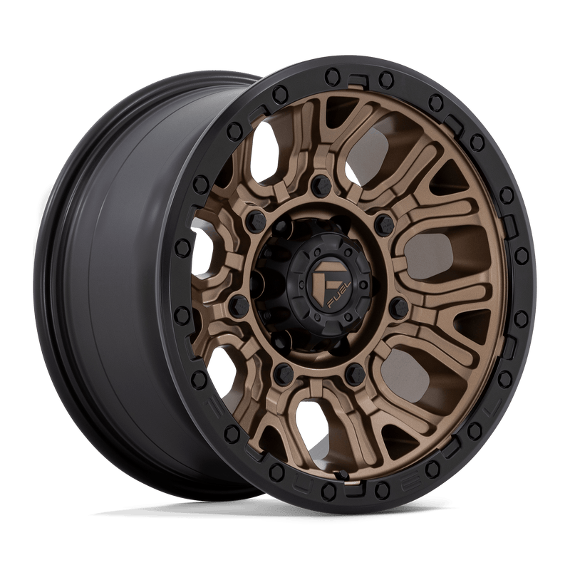 Fuel - D826 TRACTION - Bronze - MATTE BRONZE WITH BLACK RING - 17" x 9", 1 Offset, 6x139.7 (Bolt Pattern), 106.1mm HUB