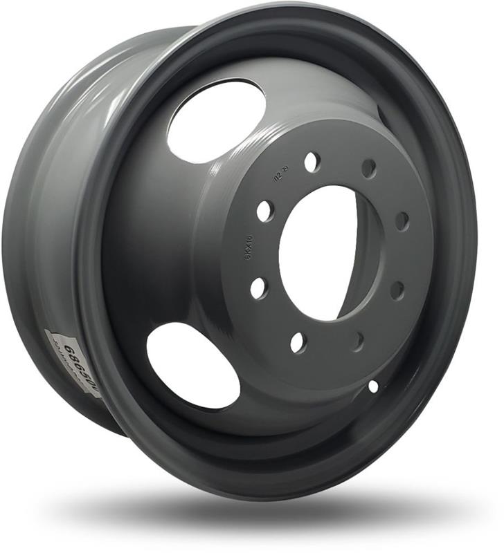 DTD - Steel - Silver - Gloss Silver - 16" x 6", 120 Offset, 8x165.1 (Bolt pattern), 117mm HUB