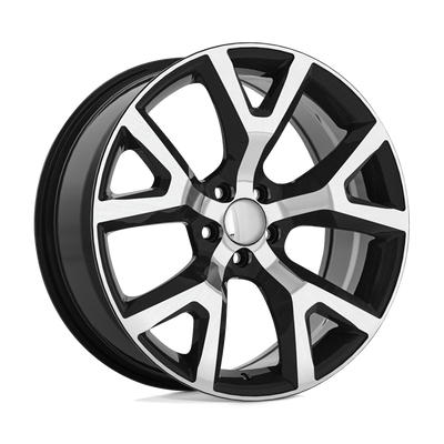 OE Creations - PR159 - Black - GLOSS BLACK WITH MACHINED FACE - 18" x 7.5", 31 Offset, 5x110 (Bolt Pattern), 65.1mm HUB