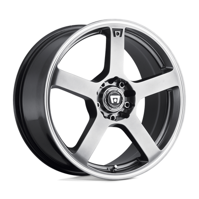 Motegi - MR116 FS5 - Silver - DARK SILVER MACHINED FLANGE - 17" x 7", 40 Offset, 5x100/114.3 (Bolt Pattern), 72.6mm HUB