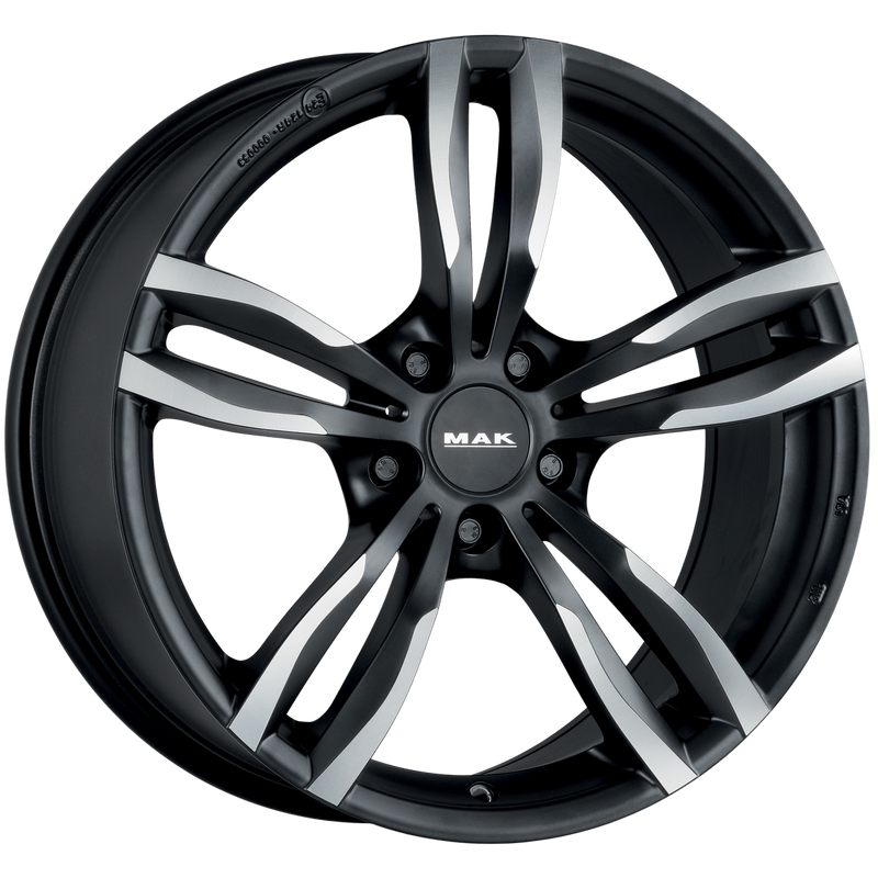Mak Wheels - LUFT - Black - ICE BLACK - 19" x 9", 39 Offset, 5x120 (Bolt Pattern), 72.6mm HUB