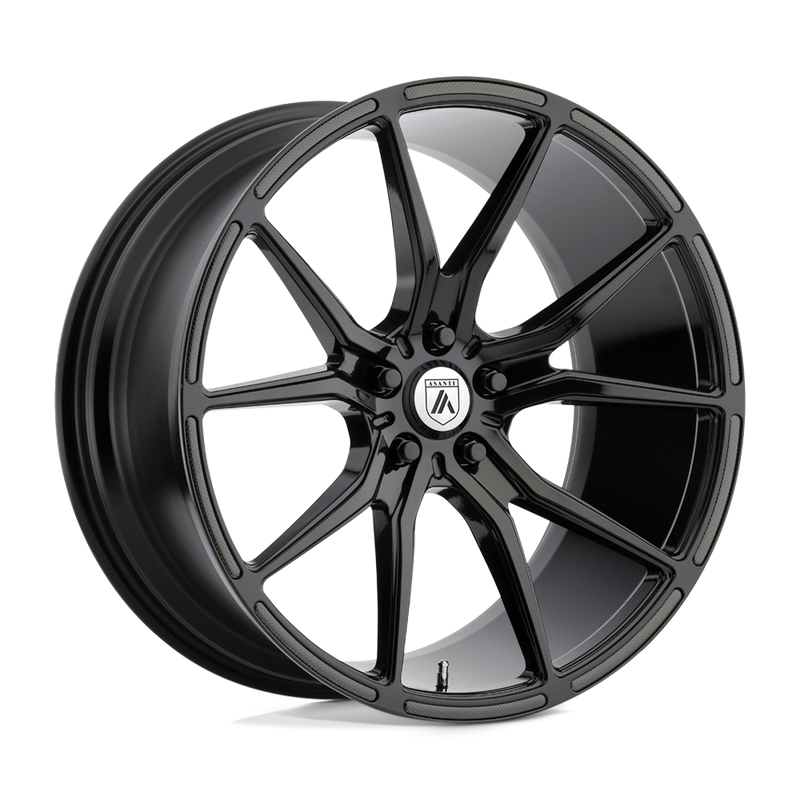 Asanti Black - ABL-13 VEGA - Black - GLOSS BLACK - 22" x 10.5", 35 Offset, 5x112 (Bolt Pattern), 72.6mm HUB