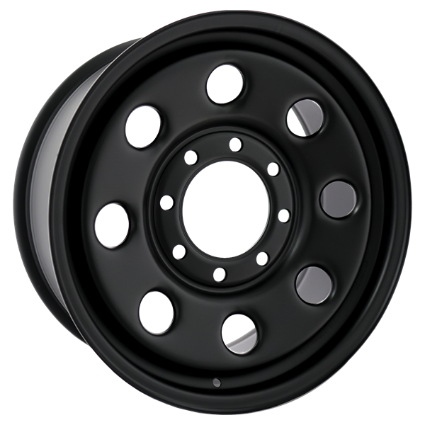 Envy Wheels - NX4 STEEL WHEEL - Black - FLAT BLACK - 18" x 8", 40 Offset, 8x170 (Bolt Pattern), 125mm HUB