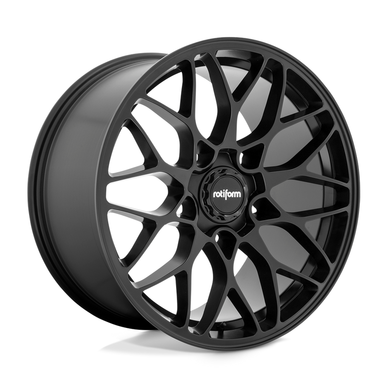 Rotiform - R190 - Black - MATTE BLACK - 20" x 10.5", 40 Offset, 5x112 (Bolt Pattern), 66.6mm HUB