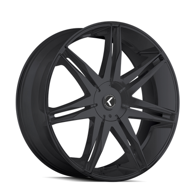 Kraze Wheels - EPIC - Black - SATIN BLACK - 26" x 10", 18 Offset, 5x115/120 (Bolt Pattern), 74.1mm HUB
