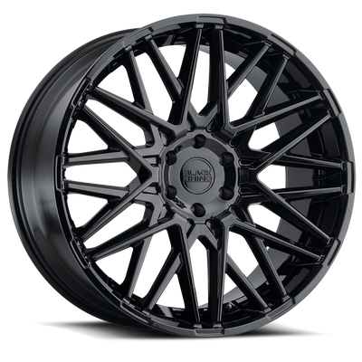 Black Rhino - MOROCCO - Black - Gloss Black - 18" x 8.5", 35 Offset, 5x114.3 (Bolt Pattern), 76.1mm HUB