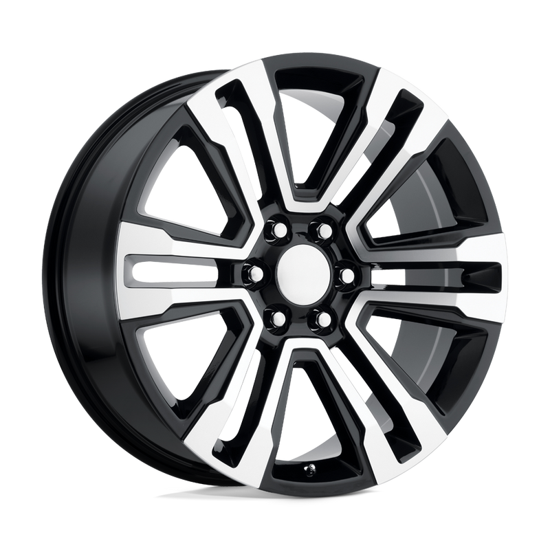 OE Creations - PR182 - Black - GLOSS BLACK MACHINED - 24" x 10", 31 Offset, 6x139.7 (Bolt Pattern), 78.1mm HUB