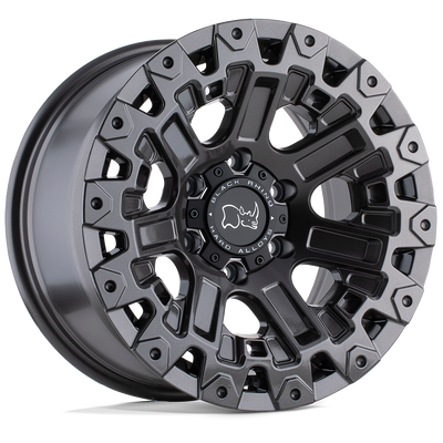 Black Rhino - OZARK - Gunmetal - GLOSS GUNMETAL - 17" x 9.5", 12 Offset, 6x135 (Bolt Pattern), 87.1mm HUB