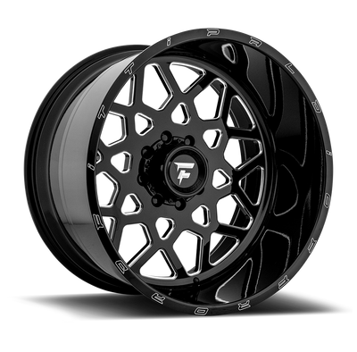 Fittipaldi Offroad - FTF11 - Black - Black Milled - 22" x 12", -51 Offset, 8x170 (Bolt Pattern), 125.2mm HUB