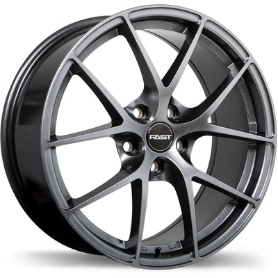 Fast Wheels - Innovation - Grey - Titanium - 18" x 8", 45 Offset, 5x114.3 (Bolt Pattern), 67.1mm HUB