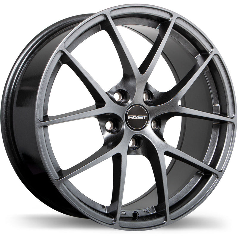 Fast Wheels - Innovation - Grey - Titanium - 18" x 8", 45 Offset, 5x114.3 (Bolt Pattern), 67.1mm HUB