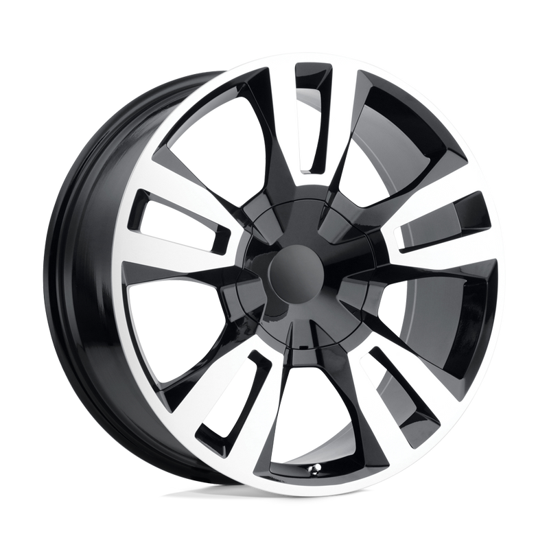 OE Creations - PR188 - Black - GLOSS BLACK MACHINED - 20" x 9", 24 Offset, 6x139.7 (Bolt Pattern), 78.1mm HUB