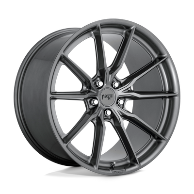 Niche - M239 RAINIER - Gunmetal - MATTE ANTHRACITE - 19" x 8.5", 35 Offset, 5x120 (Bolt Pattern), 72.6mm HUB