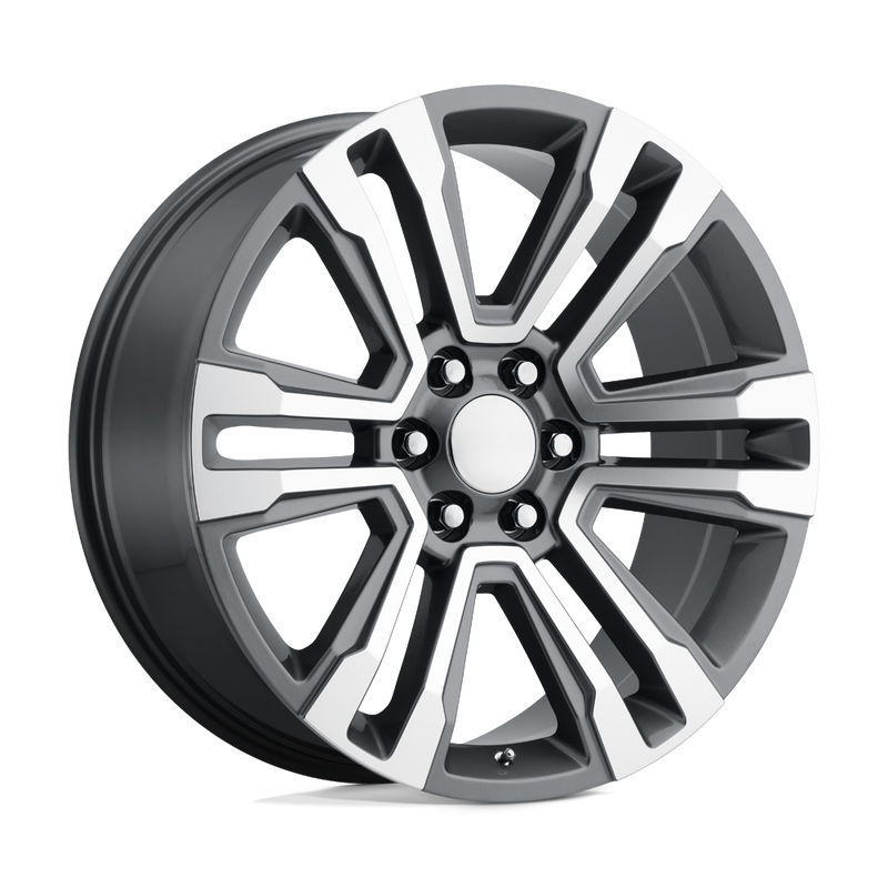 OE Creations - PR182 - Gunmetal - GUNMETAL MACHINED - 22" x 9", 24 Offset, 6x139.7 (Bolt Pattern), 78.1mm HUB