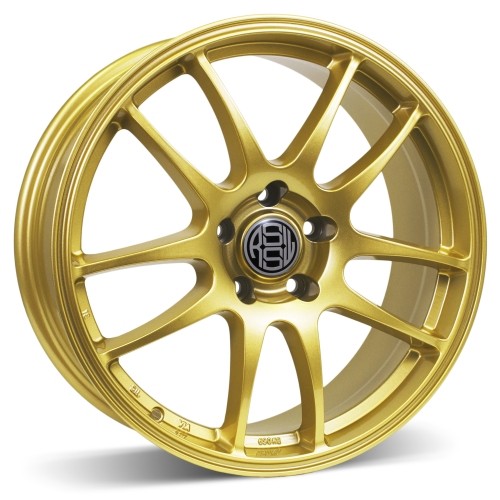 RSSW - Velocity - Gold - Gold - 17" x 7", 35 Offset, 5x100 (Bolt Pattern), 73.1mm HUB