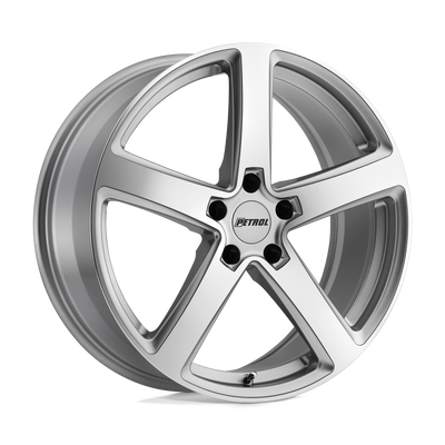 Petrol Wheels - P2A - Silver - SILVER WITH MACHINED CUT FACE - 19" x 8", 32 Offset, 5x112 (Bolt Pattern), 72.1mm HUB