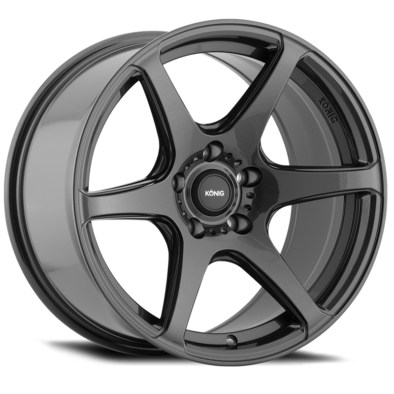 Konig - Tandem - Gunmetal - Gloss Graphite - 17" x 8", 38 Offset, 5x100 (Bolt Pattern), 73.1mm HUB