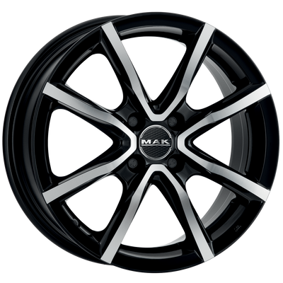 Mak Wheels - MILANO4 - Black - BLACK MIRROR - 17" x 7", 42 Offset, 4x100 (Bolt Pattern), 60.1mm HUB