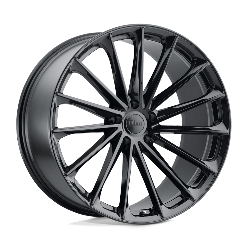 Ohm Wheels - PROTON - Black - GLOSS BLACK - 21" x 10.5", 40 Offset, 5x120 (Bolt Pattern), 64.2mm HUB