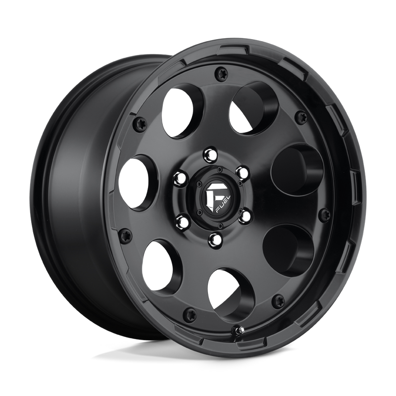 Fuel - D608 ENDURO - Black - Matte Black - 18" x 9", 1 Offset, 6x139.7 (Bolt Pattern), 108mm HUB