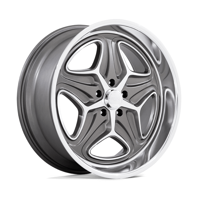 Foose - F172 MERLOT - Gunmetal - ANTHRACITE MACHINED - 22" x 9", 15 Offset, 5x127 (Bolt Pattern), 78.1mm HUB