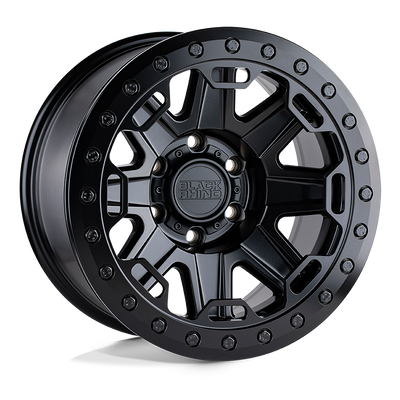 Black Rhino - RIFT BEADLOCK - Black - MATTE BLACK - 17" x 8.5", 0 Offset, 6x139.7 (Bolt Pattern), 112.1mm HUB