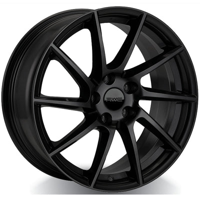 RWC - IF557 - Black - BLACK - 18" x 8", 33 Offset, 5x114.3 (Bolt Pattern), 66.1mm HUB