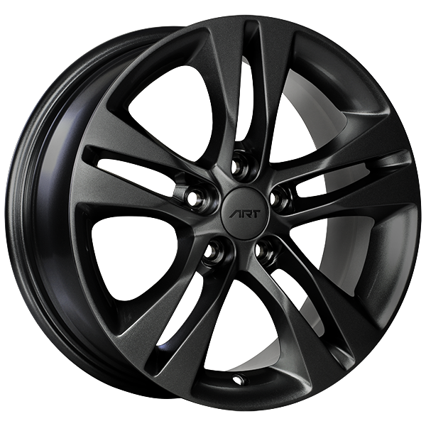 ART - Replica 160 - Black - Gloss Black - 16" x 6.5", 39 Offset, 5x105 (Bolt Pattern), 56.6mm HUB